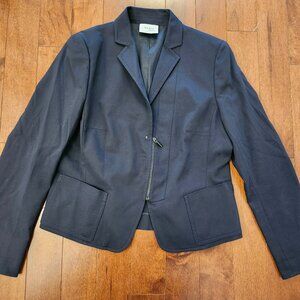 Akris Punto women's navy blue jacket in size US 10